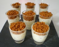 Verrine de crème de citron et spéculoos