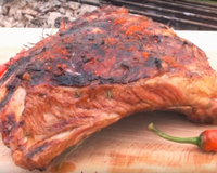 Travers de porc marinés au barbecue