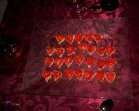 Des petits amuses-gueules faciles à réaliser, parfaits pour un diner en amoureux...