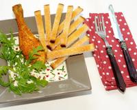 Lorsqu'Anne-Charlotte m'a proposé de réunir le pain Harrys et le St Môret® pour imaginer un plat qui rappelle l'enfance j'ai immédiatement pensé au fameux « Poulet frites…