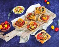 Tartelettes filo à la tapenade, tomates et olives à la méditerranéenne Croc'Frais