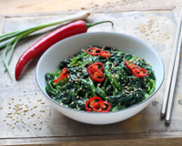 Sigeumchi namul (épinards aux graines de sésame à la coréenne)