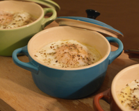 Mini-cocottes œufs épinards jambon comté