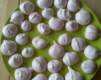 Meringues bicolores