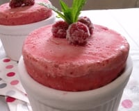 Soufflé glacé aux framboises
