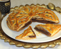 Galette des rois au chocolat et au thé
