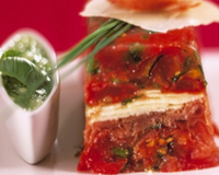 Terrine de Tomates de France aux copeaux de Parme et Parmesan