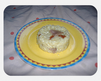 Risotto aux tomates séchées et au jambon cru