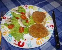 Petit morceaux de Munster pané et frit à la poêle.
