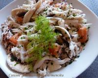 Une salade mer terre, fraîche et savoureuse.