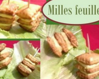 Voici un petit amuse bouche qui vous régalera par son feuilleté et sa fraîcheur... Je vous présente donc un mini mille feuille à la sauce béchamel fromagée en remplacement…
