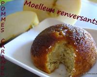 Des petits moelleux à base de pomme et de caramel à préparer dans des moules 1/2 sphères en silicone.
