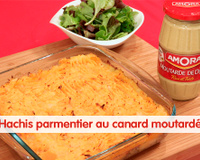 Hachis parmentier au canard moutardé