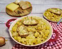 Pâtes façon soupe à l’oignon