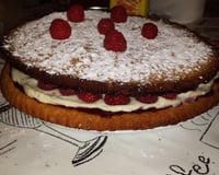 Gâteau à la framboise classique
