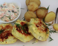 Fiskefrikadeller ou croquettes de cabillaud Norge à la danoise