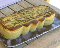 Terrine de courgettes, chèvre frais et saumon fumé