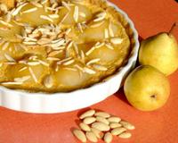 Une pâte feuilletée, des poires, de la cannelle, un flan. Le bonheur...