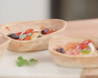 Barquitas façon pizza au chorizo