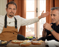 Food Track : Juan Arbelaez réinvente la pizza chèvre-miel pour Élie Semoun