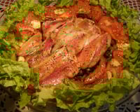 Filets de rougets à la vapeur et gratinés au four