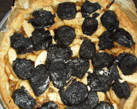 Tarte boudin pommes et oignons