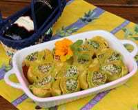 Conchiglioni giganti à la ricotta et aux épinards