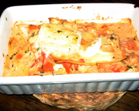 Gratin de poisson au chèvre