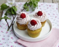 Mini cupcakes pistache et framboises