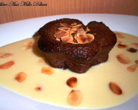 Coulant chocolat  et  amandes