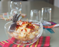 Salade d'endives au chorizo croustillant