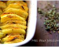 J'ai l'habitude de préparer un gratin de pommes de terre avec des oignons, thym... mais là c'est l'originalité qui m'a plu et en plus la pomme de terre est tellement…