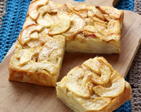 Gâteau invisible aux pommes et à la vanille