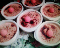 Crème brûlée aux fraises tagada facile