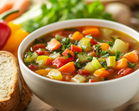 Soupe aux 3 poivrons