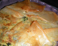 Pastilla de courgettes au chèvre