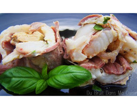 Maki de lotte en magret d'oie séché & cœur de foie gras