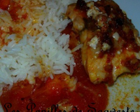 Saumon au crumble de chorizo et parmesan