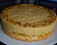 Bavaroise caramel & ses pommes confites