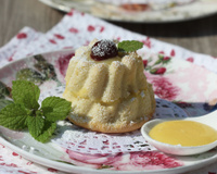 Mini chiffon cakes au lemon curd
