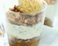 Une délicieux crumble aux pommes-poires