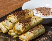 Cette semaine, franchement pas le temps de cuisiner, mais voilà une recette bien facile à faire mais excellente pour les gourmands de mélange banane/chocolat.