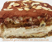 Tiramisu aux amandes et à l'Amaretto