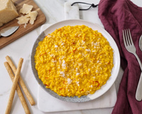 Le véritable risotto milanais du chef Diego Accettulli