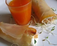 Rouleau de marlin et son nectar d'abricot