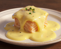 Pavé de truite sauce blanche