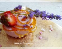 Cheesecake aux fraises et lavande