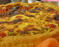 Quiche de saumon au St Môret