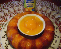 Couronne  aux pêches (façonTatin )