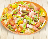 Salade croquante au jambon de parme